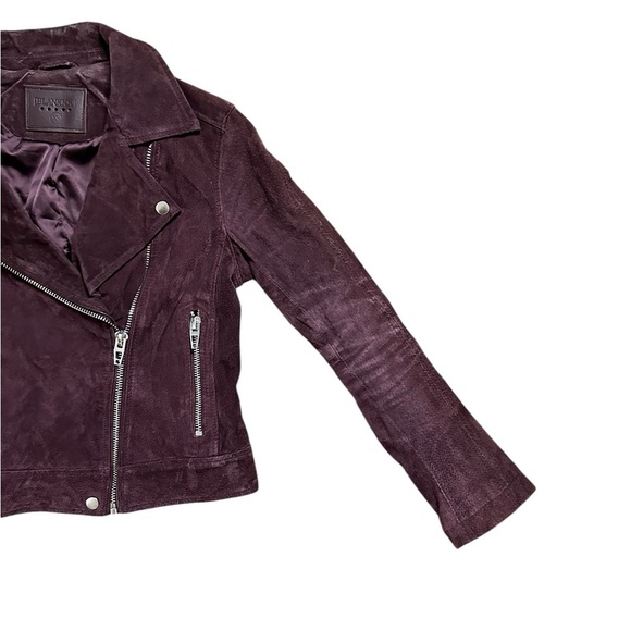 Blank NYC, Size X-Small, Dark Purple Suede Jacket - Picture 3 of 7